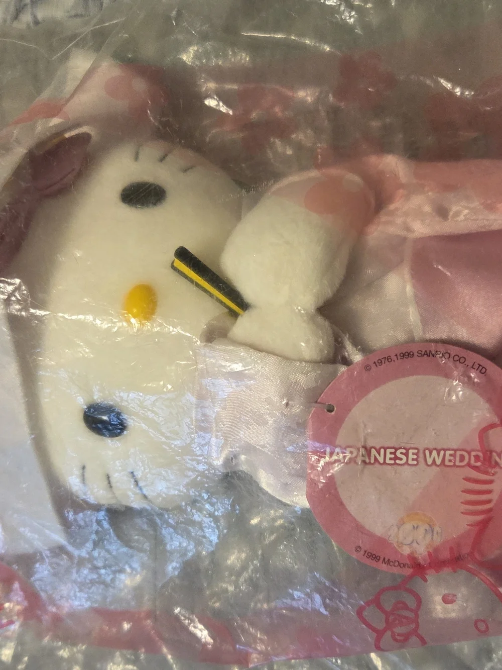 Hello Kitty Plush Bag Charm in Pink and Blue